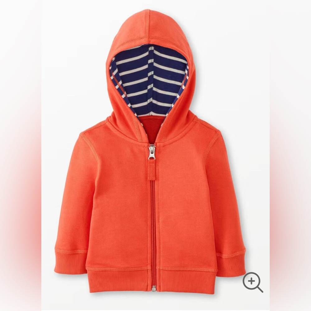 Hanna Andersson Baby French Terry Hoodie in Orange